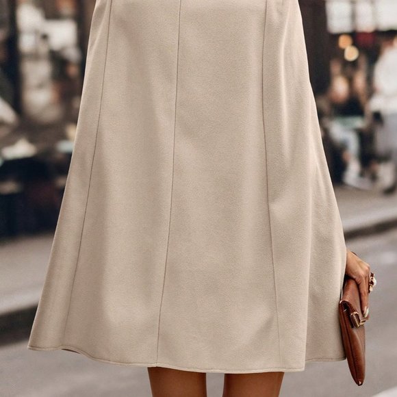 Apricot Casual Womens Cloak Sleeve Double Breasted Cape Overcoat - Picture 3 of 5